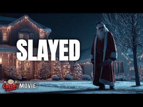 SLAYED | FULL HORROR CHRISTMAS SLASHER MOVIE | CREEPY POPCORN