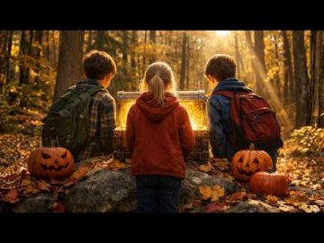 The magical adventures of three schoolchildren and the Halloween chest | Adventure Movie in English